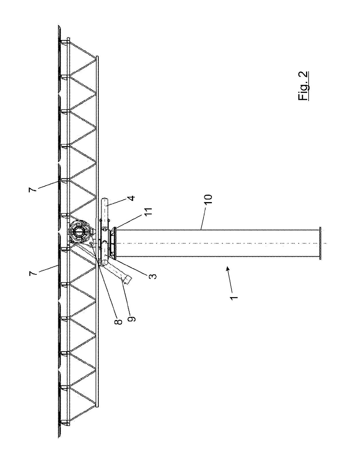 Azimuthal rotation mechanism for solar trackers