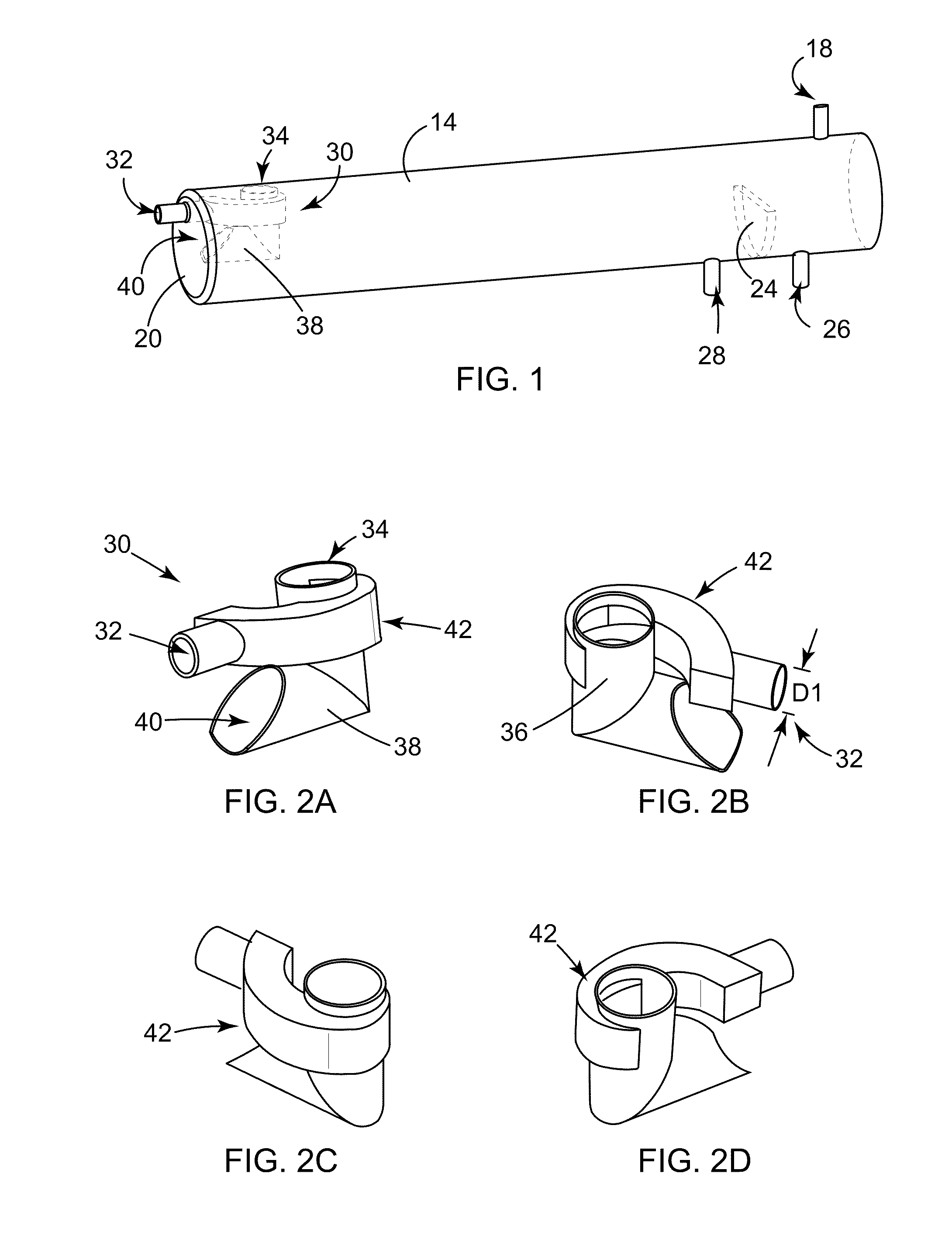 Apparatus for separation of gas-liquid mixtures and promoting coalescence of liquids