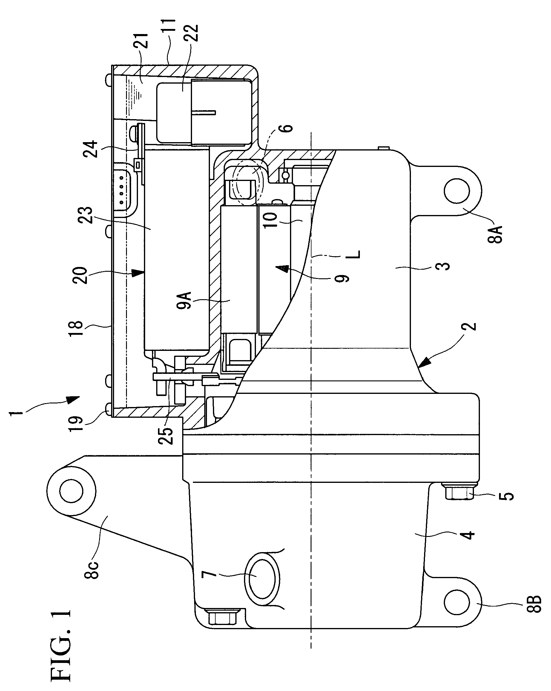 Inverter-integrated electric compressor