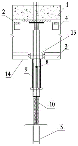 Efficient and low-consumption combined formwork system and construction method thereof