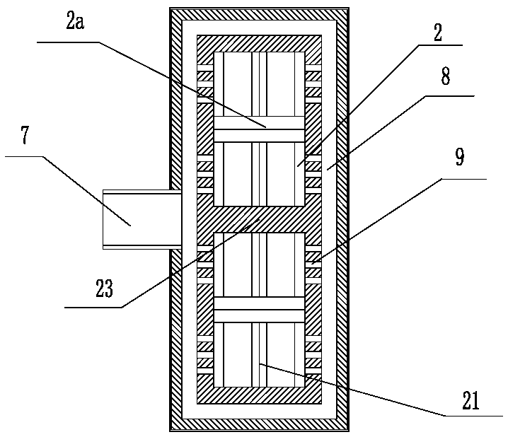 A dry distillation incinerator for oil shale dry distillation and shale semi-coke combustion