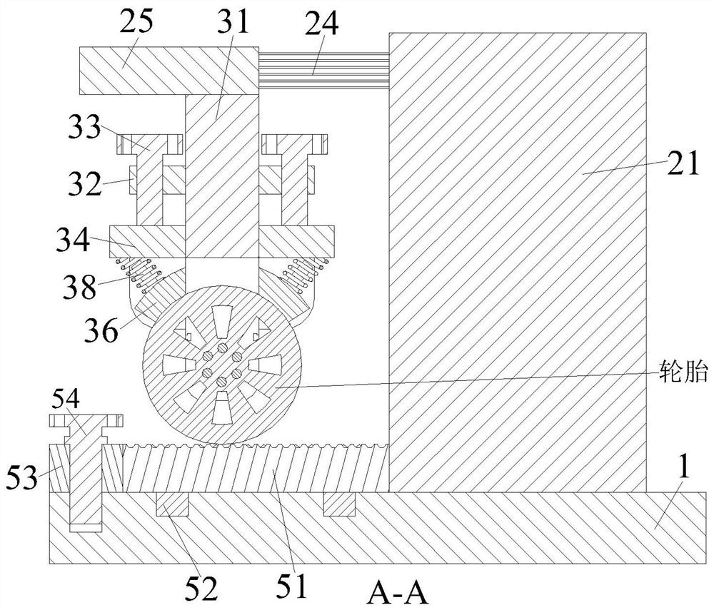 Automobile tire performance testing machine and testing method