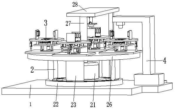 A fixed rotating robot for integrated circuit chip laser printing