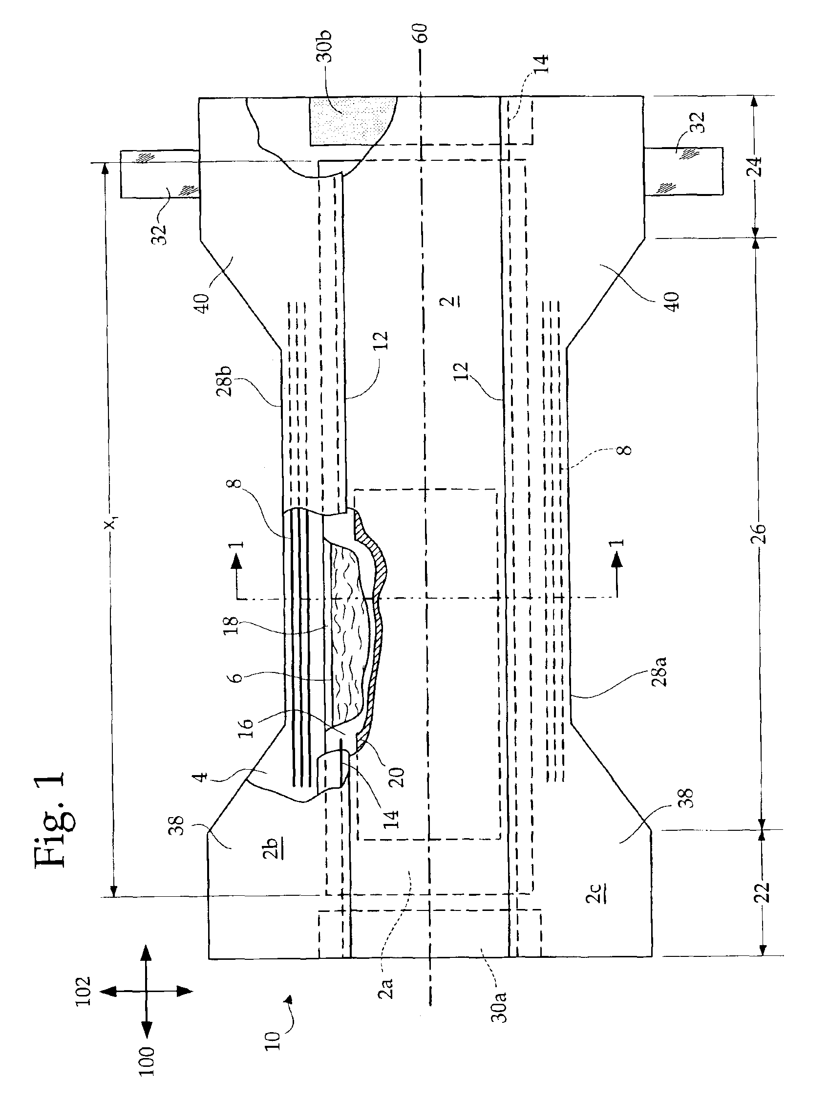 Method and apparatus for forming tow-based absorbent structures with a single casing sheet