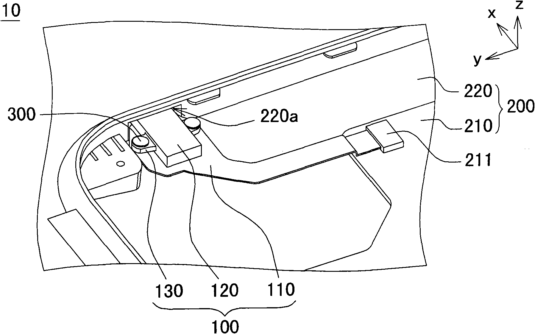 Audio interface structure and electronic apparatus using the same