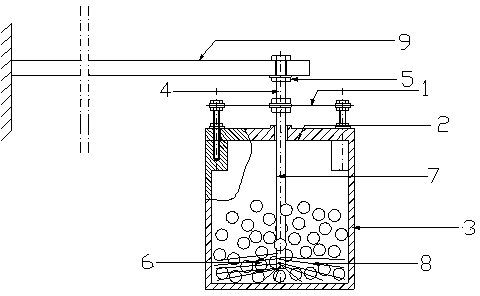 Particle damping vibration absorbing device