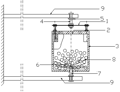 Particle damping vibration absorbing device