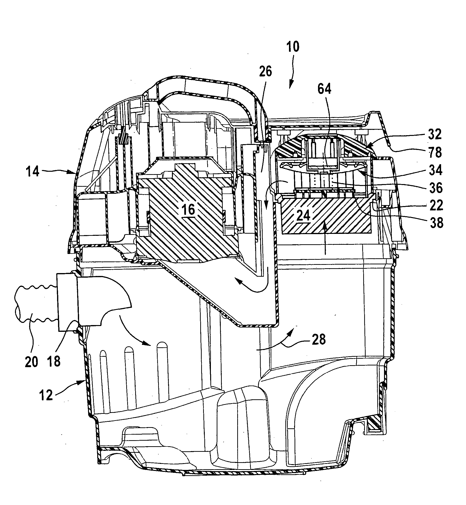 Vacuum cleaning device