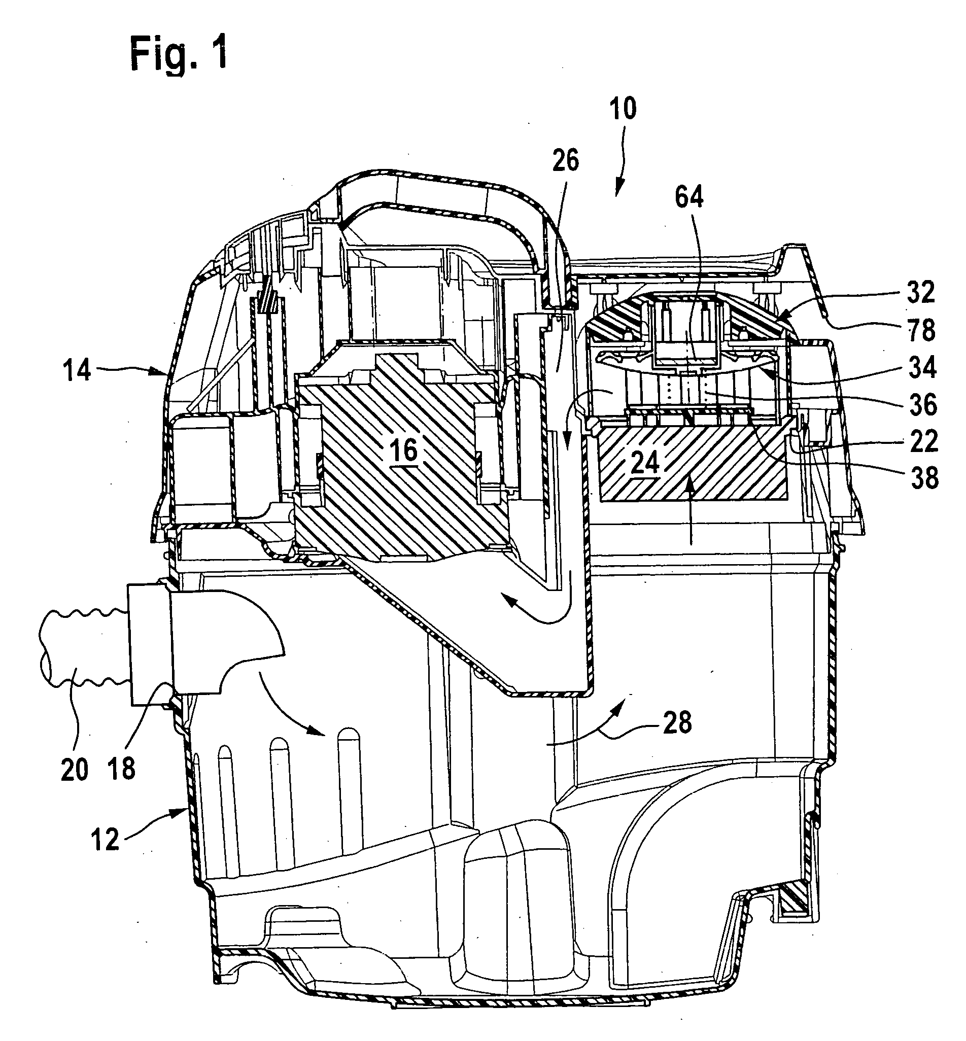 Vacuum cleaning device