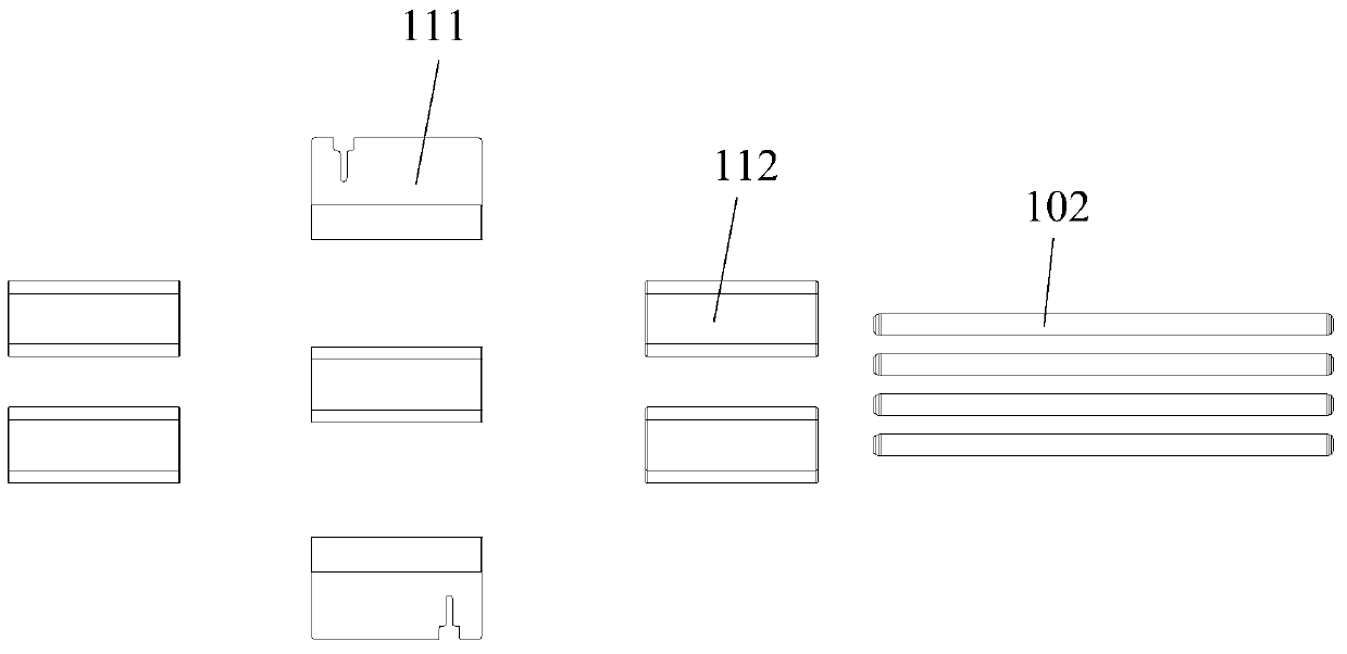 Prosthetic structure for multi-shaft hinge apparatus, multi-shaft hinge apparatus, and folding equipment