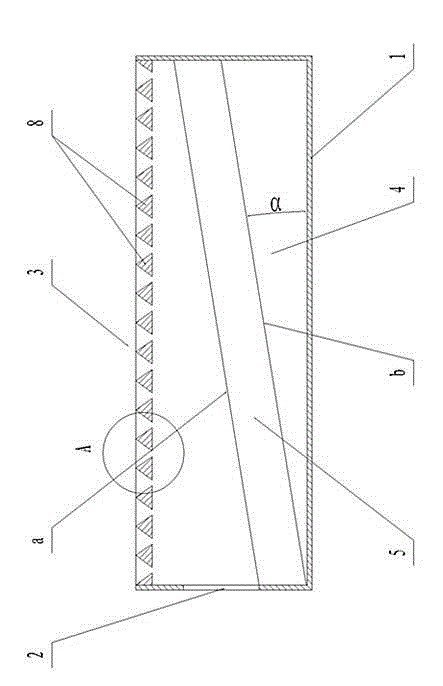 Novel wind chamber enabling wind to enter in a tapered way