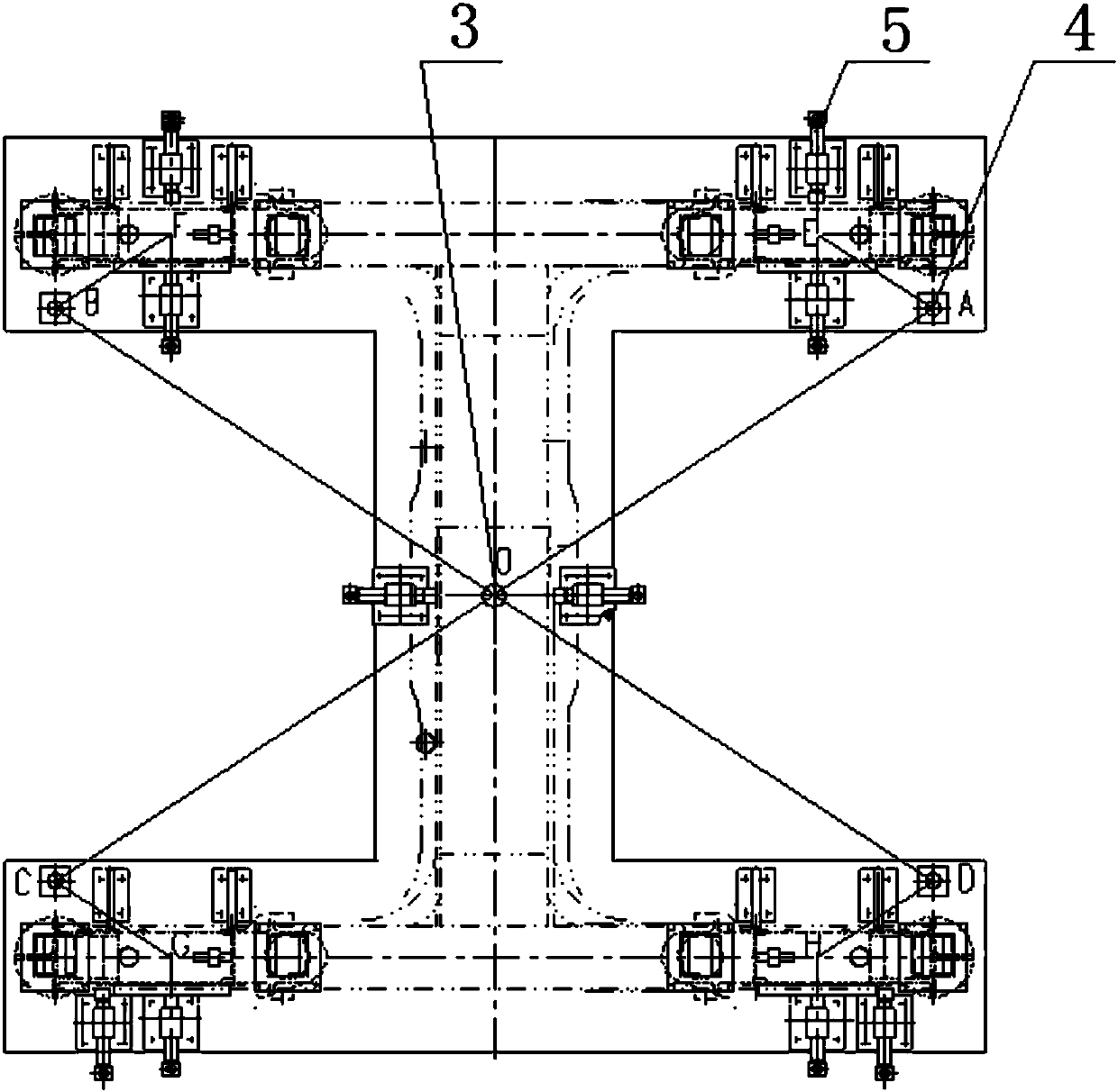 Assembly tooling and method for frame and pedestal body