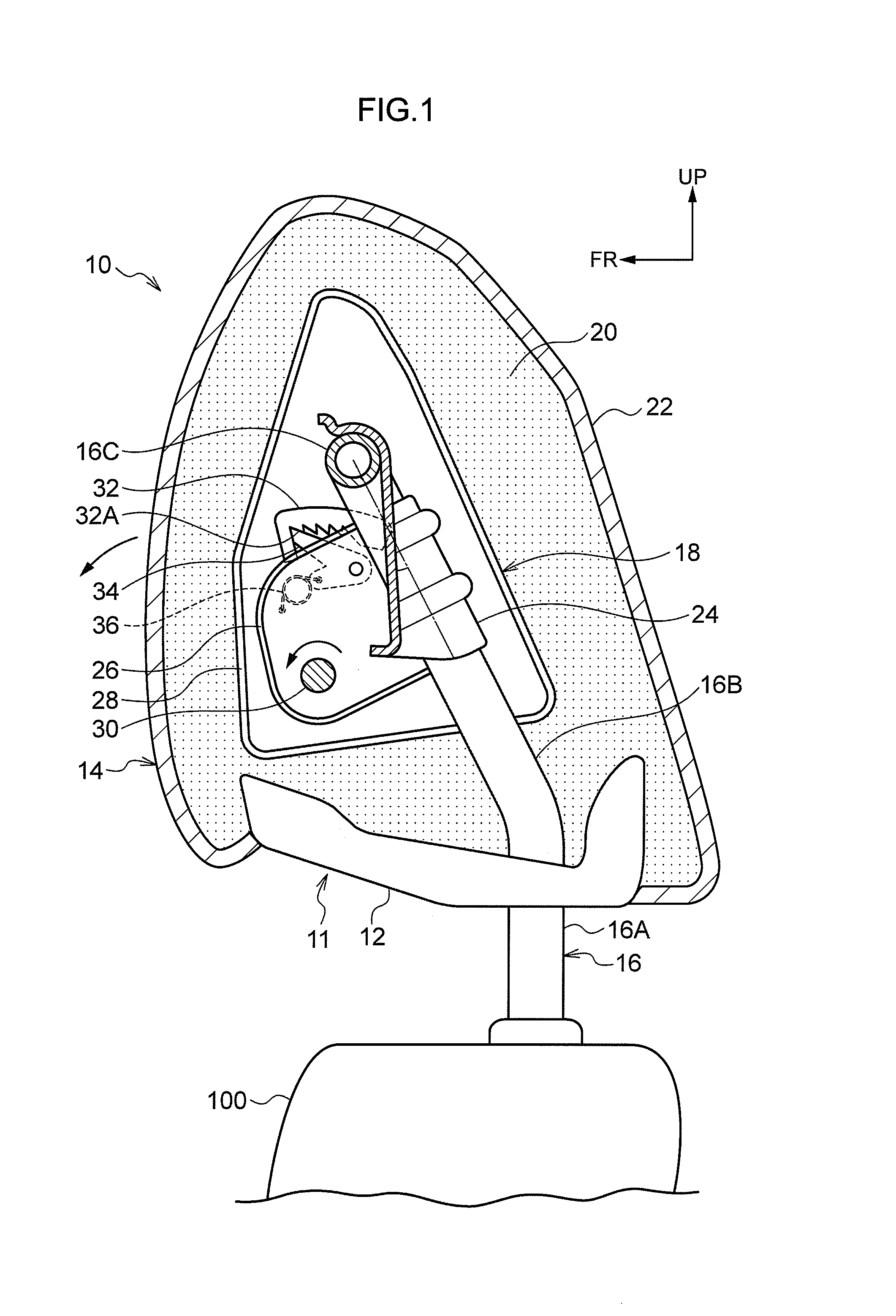 Headrest structure and headrest device