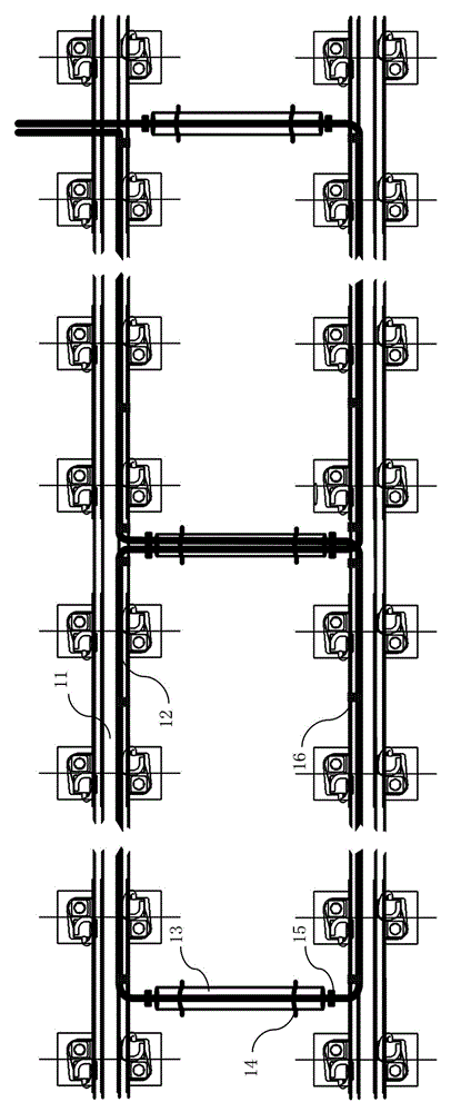 A track cable fixing device