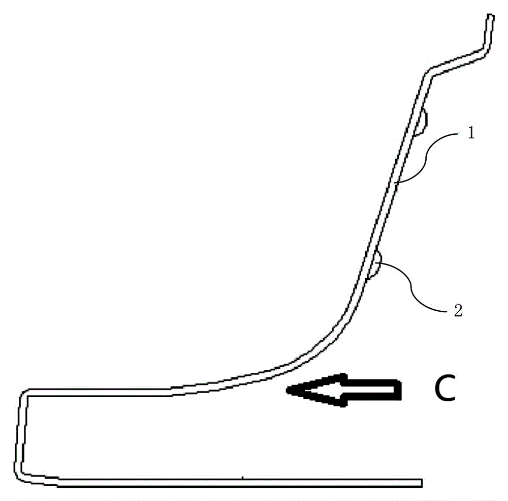 A track cable fixing device