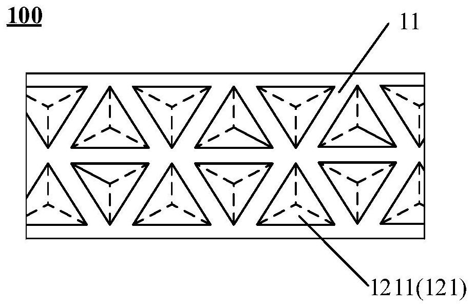 Fluorescent structure, optical device, warning device and control method of warning device