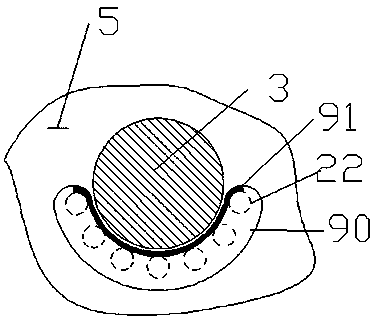 Nut protein extracting device with secondary teeth and gas blowing stirring device