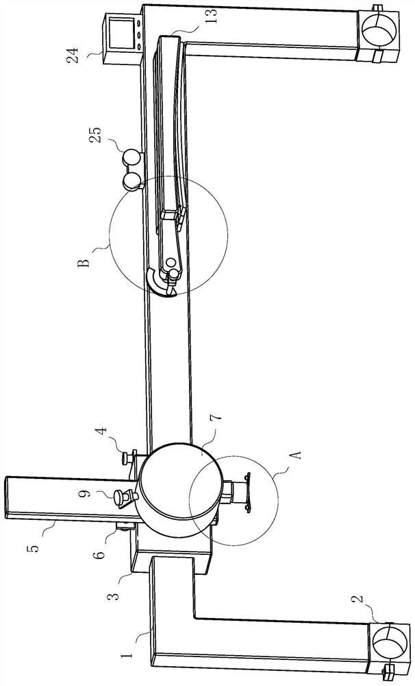 Adjustable compression hemostasis device for internal medical nursing