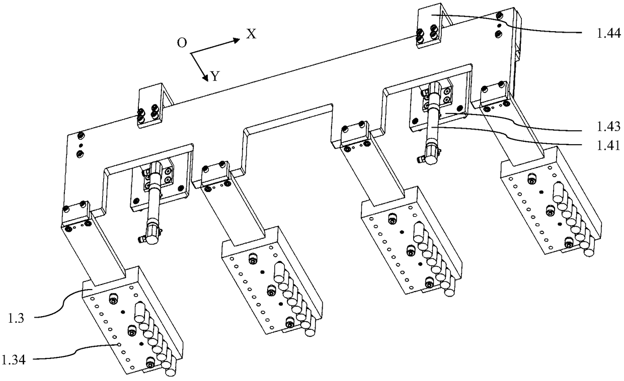 Tool magazine, tool changing mechanism and multi-spindle machining center