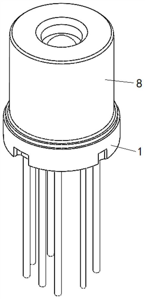 Refrigeration packaging structure of electro-absorption modulated laser