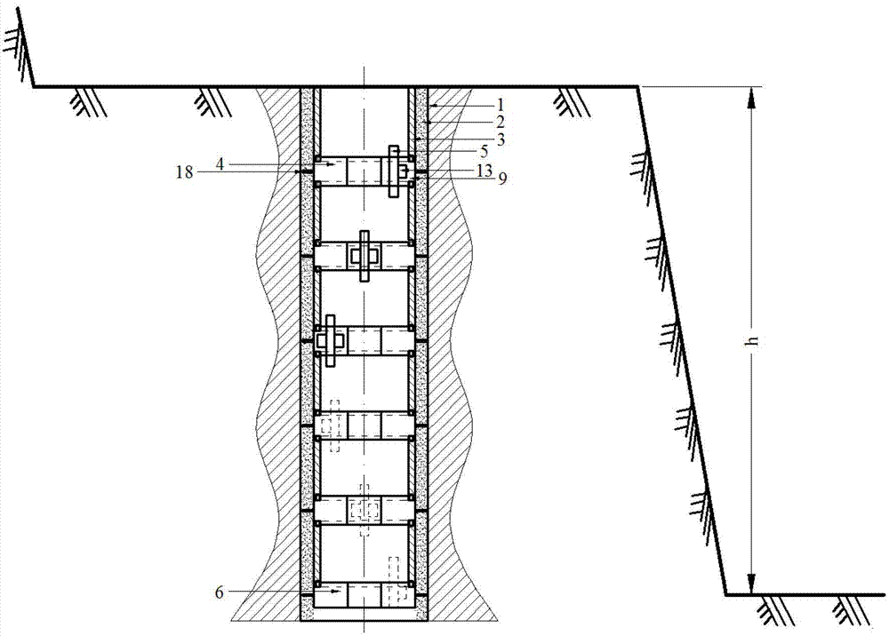 Omnidirectional cataclastic rock mass deep hole installation and recovery device of microseismic unidirectional sensor