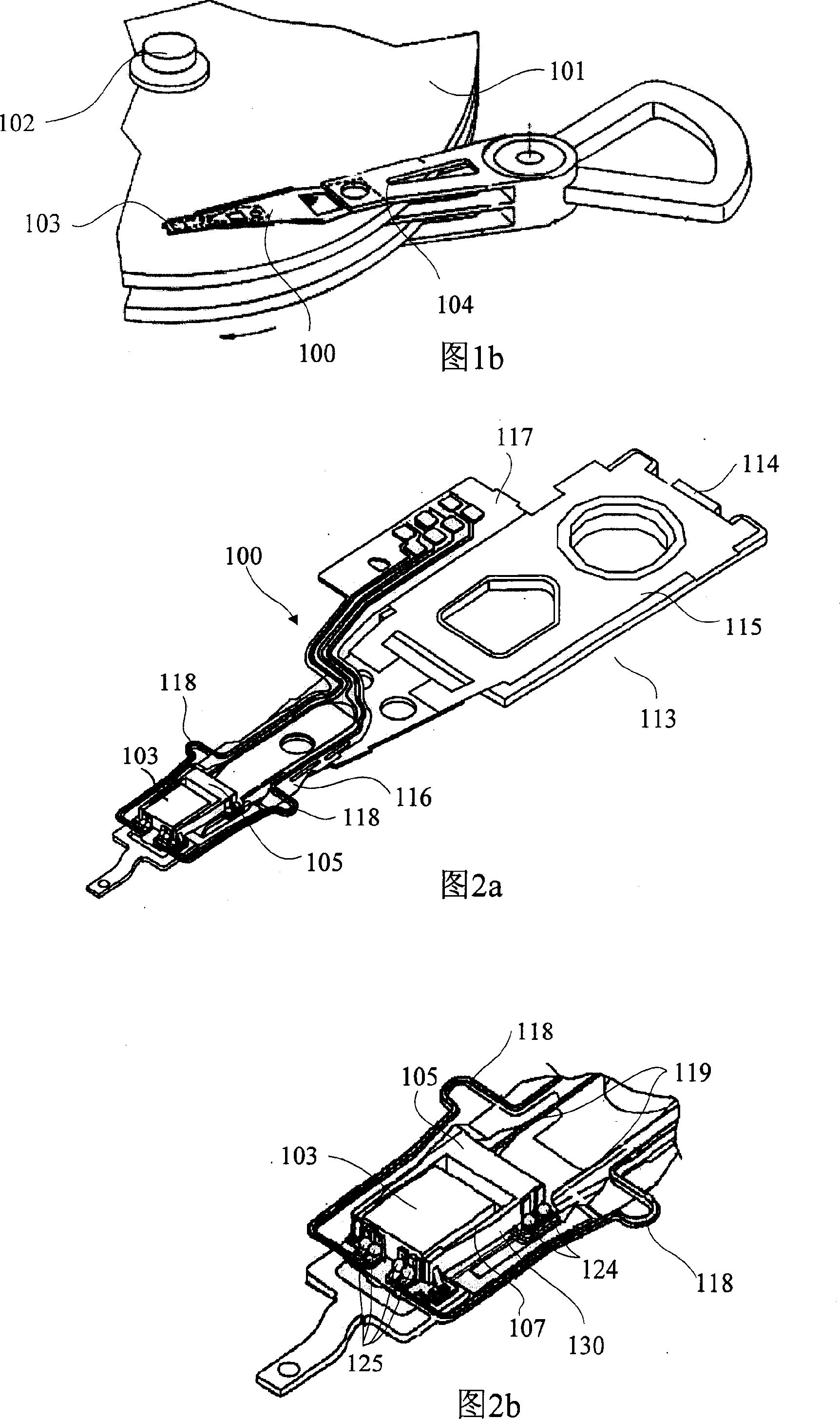 Micro-driver and magnetic head tabs assembly and magnetic disk drive unit