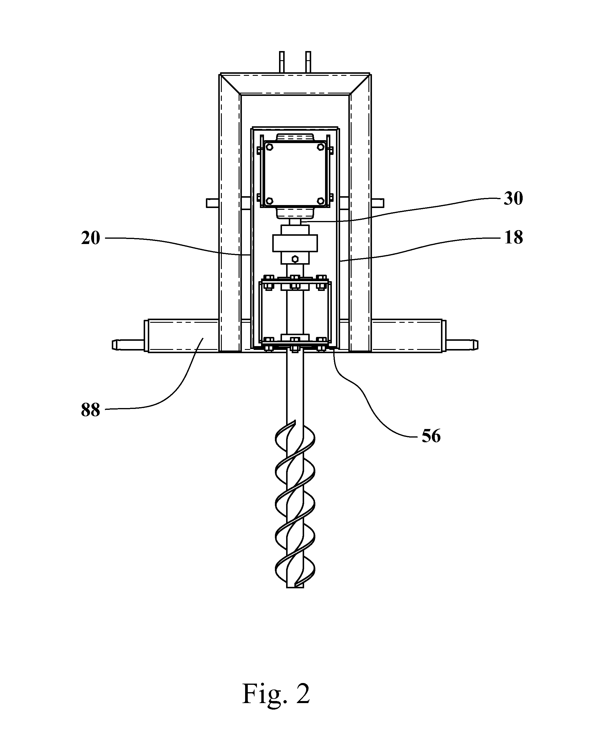 Horizontal auger garden tilling apparatus and method of use