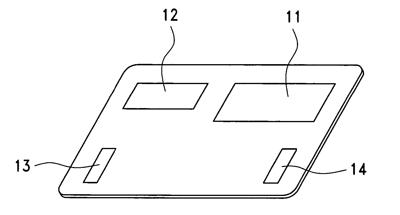 IC card with display panel but without batteries