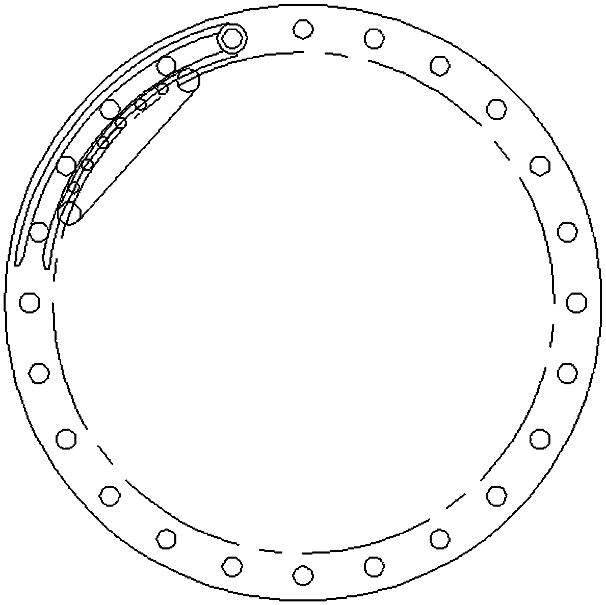 Wind turbine generation set bolt online detection and fastening device