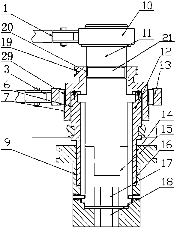 Wind turbine generation set bolt online detection and fastening device