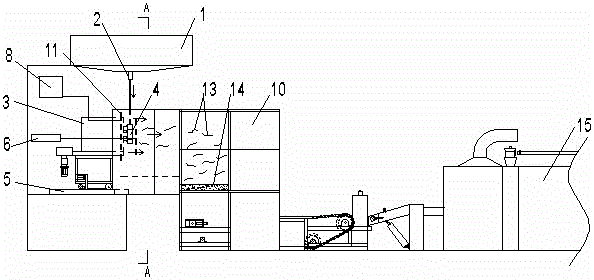 Aluminum silicate thread throwing fiber board and manufacturing method thereof