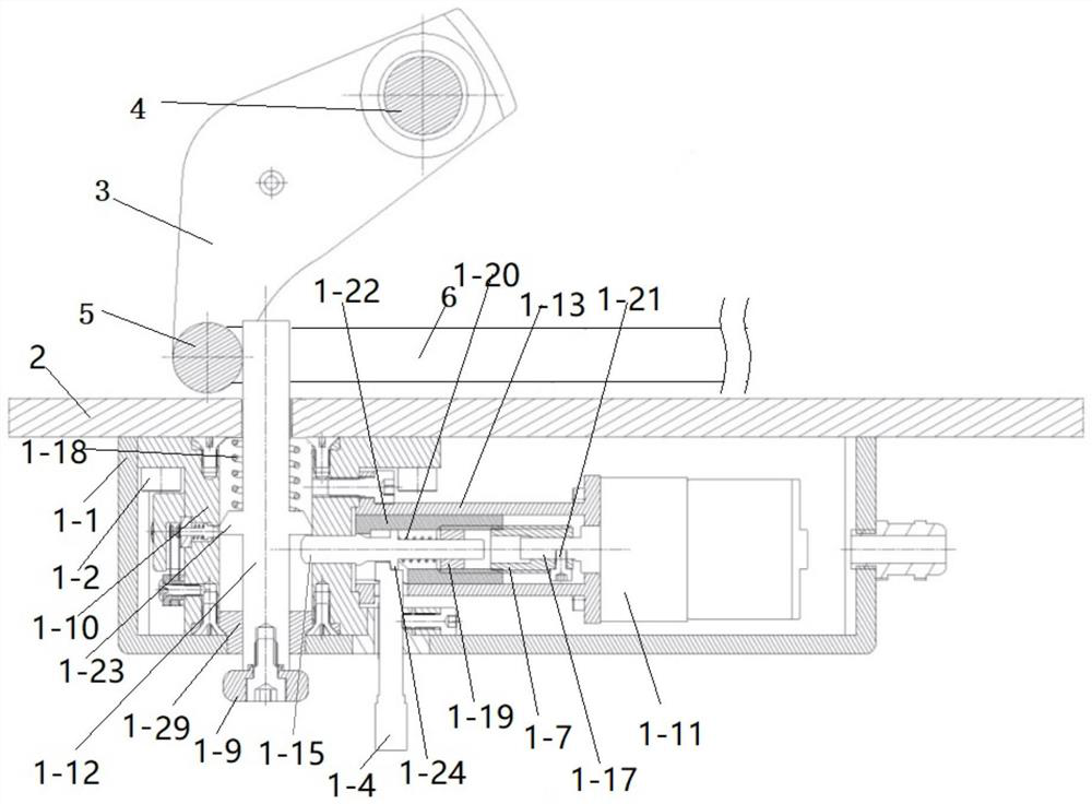 A coaxial push-pull type df37mm anti-aircraft gun breech locking device