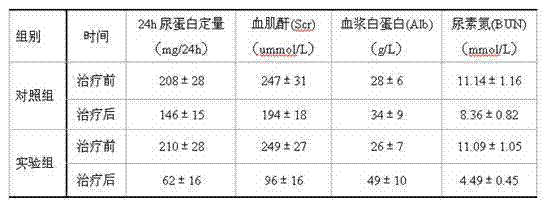 Traditional Chinese medicine composition for treating chronic glomerulo nephritis and preparation method thereof