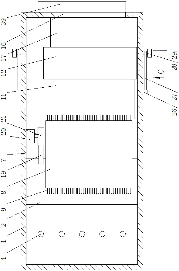 Strong-water-permeability geological basement crack detection device