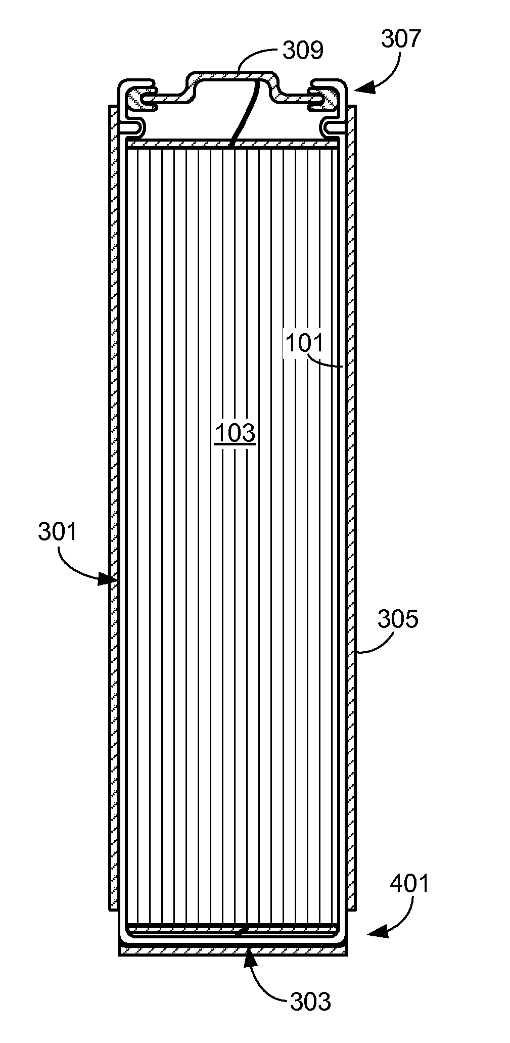 Cell with an outer layer of intumescent material