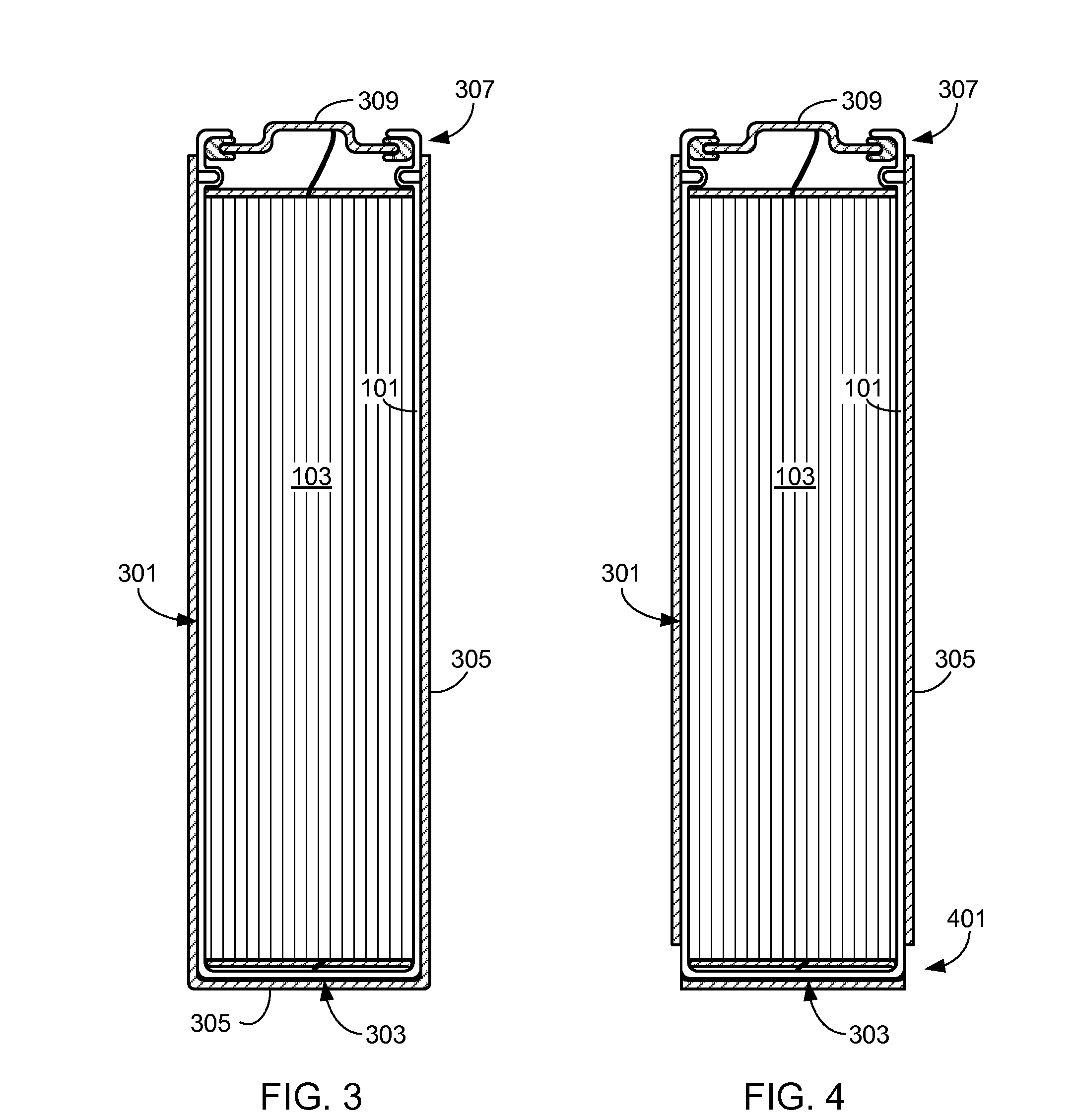 Cell with an outer layer of intumescent material