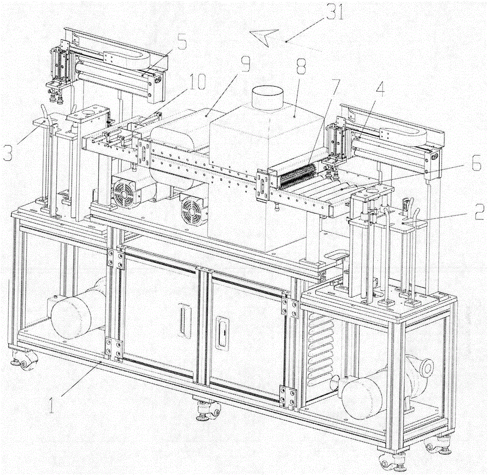 Full-automatic cleaning treatment assembly line for high-clean battery cover plate