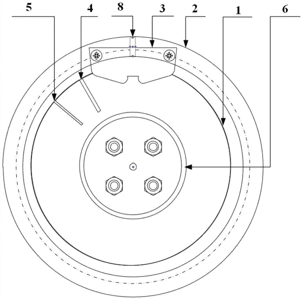 A zero-finding device for the limit turntable of the airport runway foreign object detection system