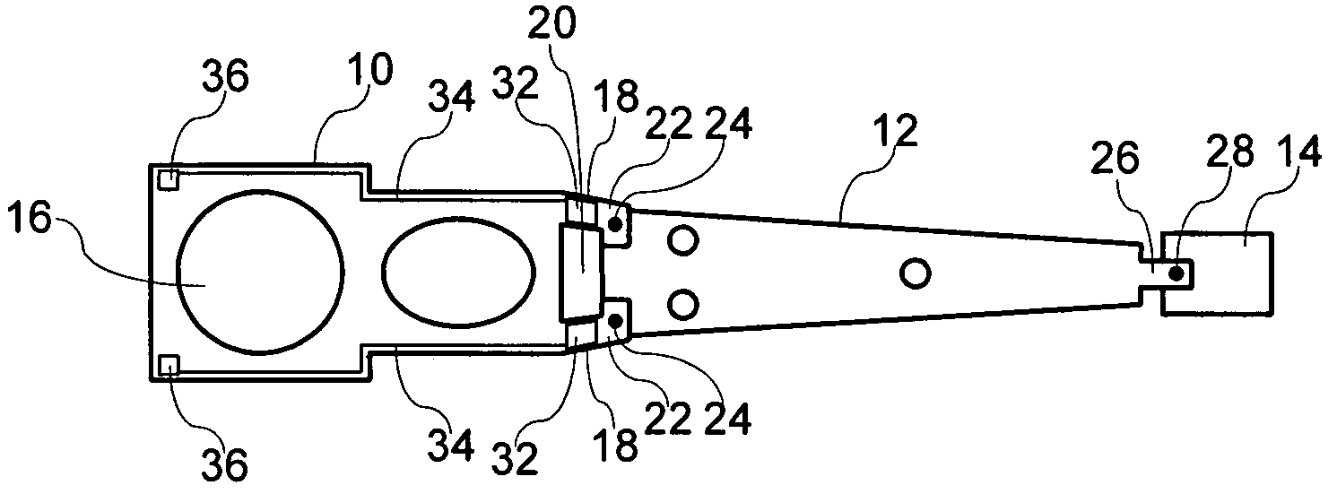 Disk drive load arm structure having a strain sensor and method of its fabrication