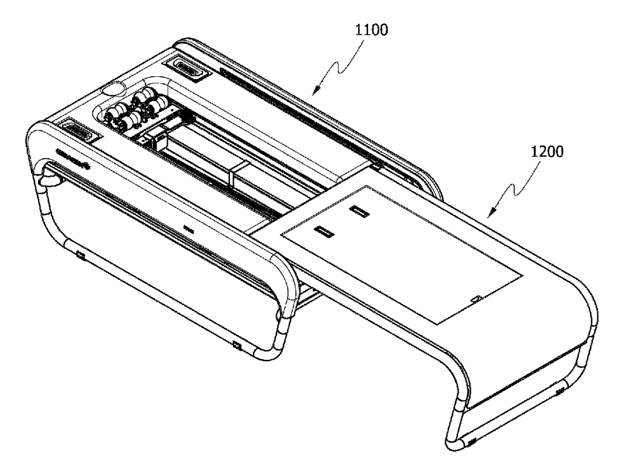 Sliding-type apparatus for thermotherapeutic treatment