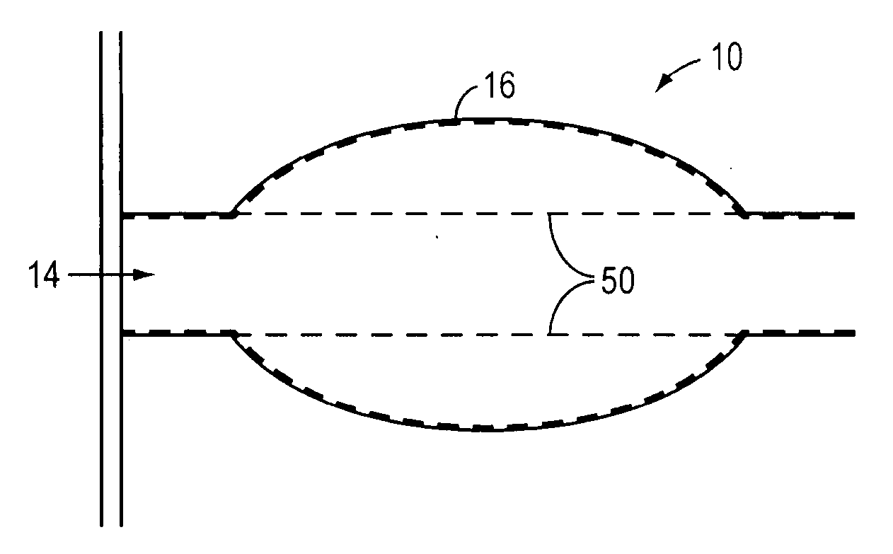 Endovascular devices with axial perturbations