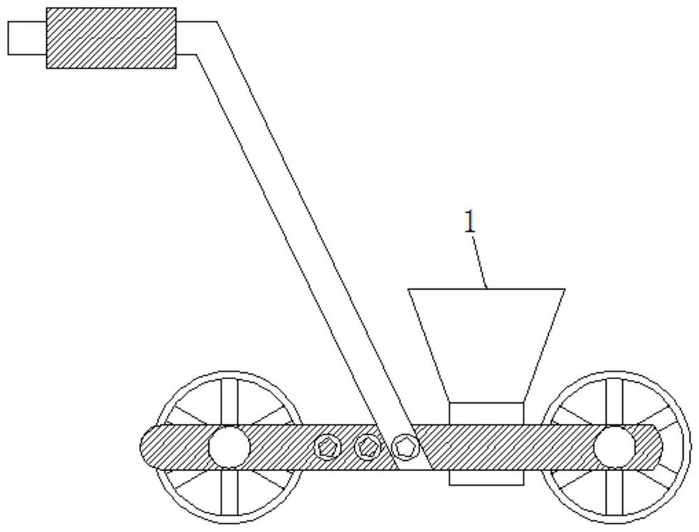 A seeding device that guarantees the integration of seeding and pit filling based on intermittent motion