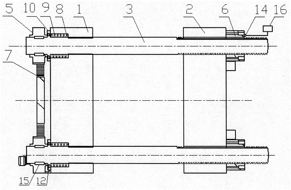 Mold opening and closing method for mold closing device of two-plate type injection molding machine