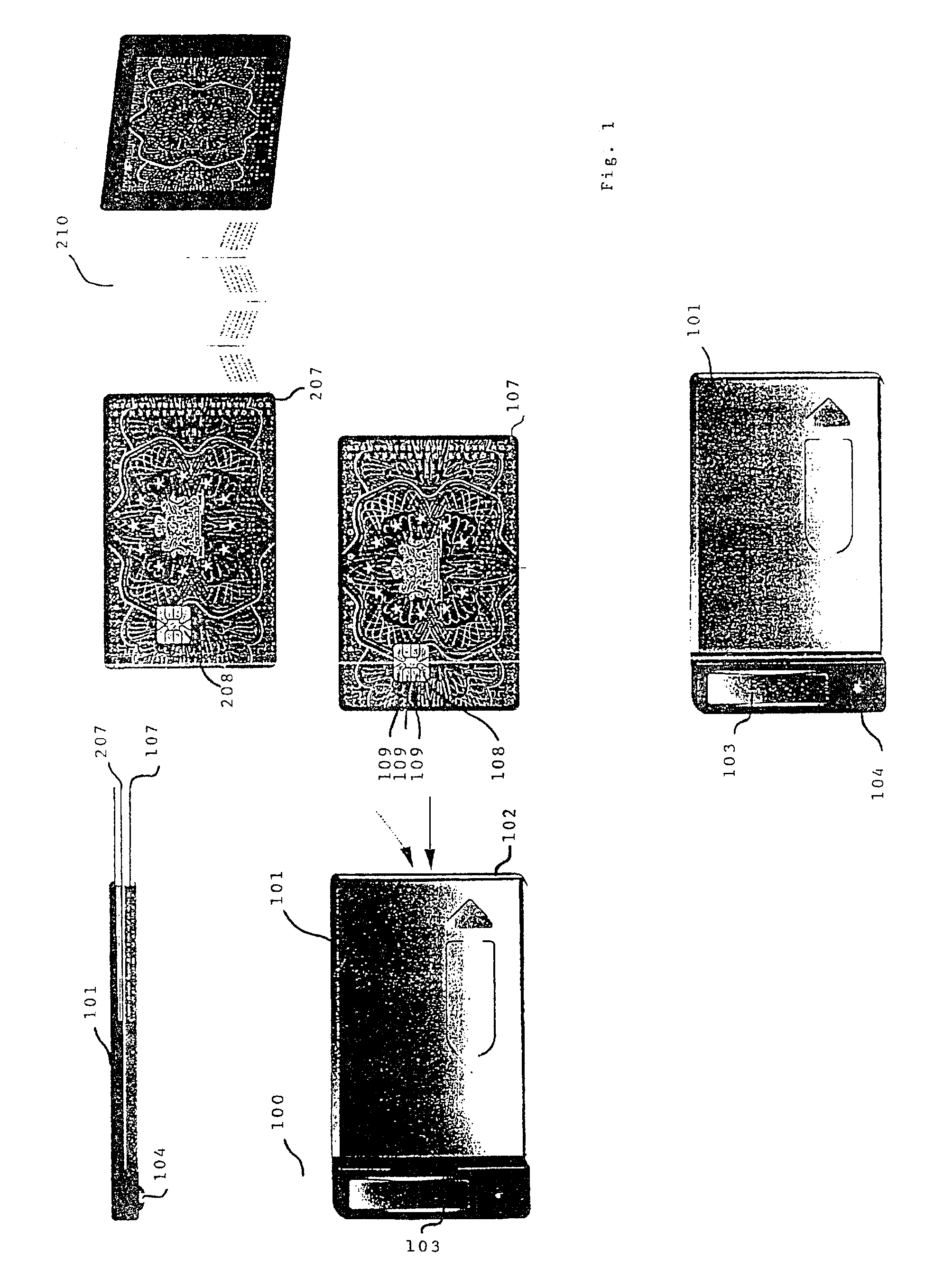 Identity card, information carrier and housing designed for its application