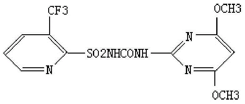 Mixed herbicide containing flazasulfuron, bensulfuron methyl and pyributicarb