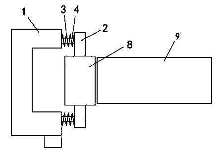 Novel knitting machine driving belt tensioning device