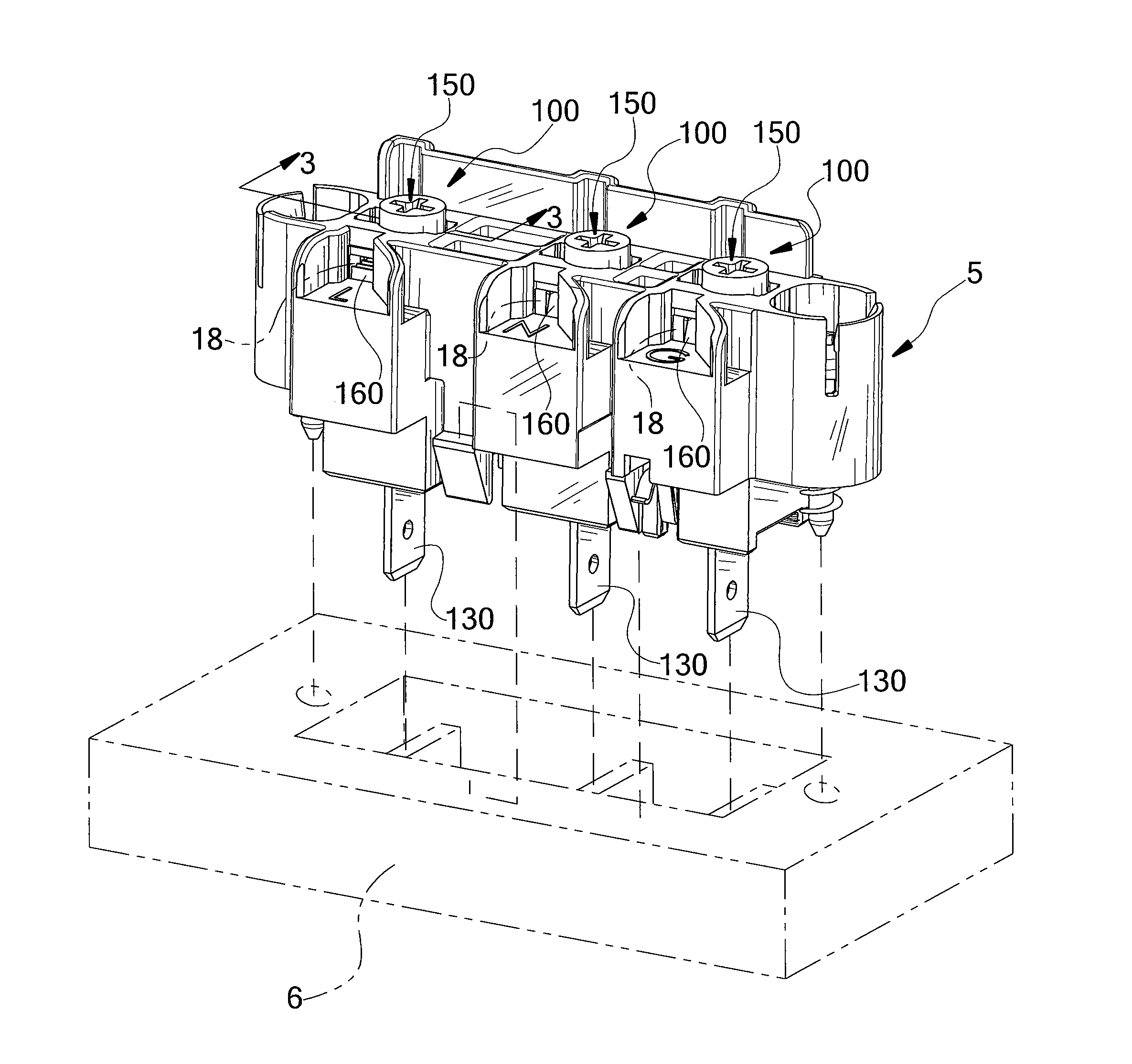 Torque Resistant Terminal Block Element