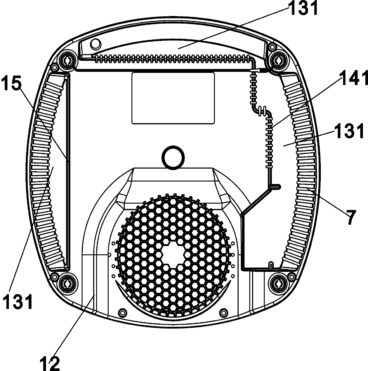 Efficient radiating intelligent frying kitchen range