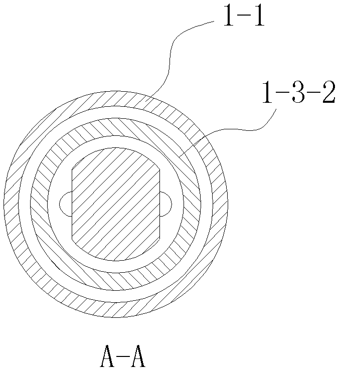 Internal-transmission torque hydraulic cylinder and water-detecting gas-detecting onboard jumbolter