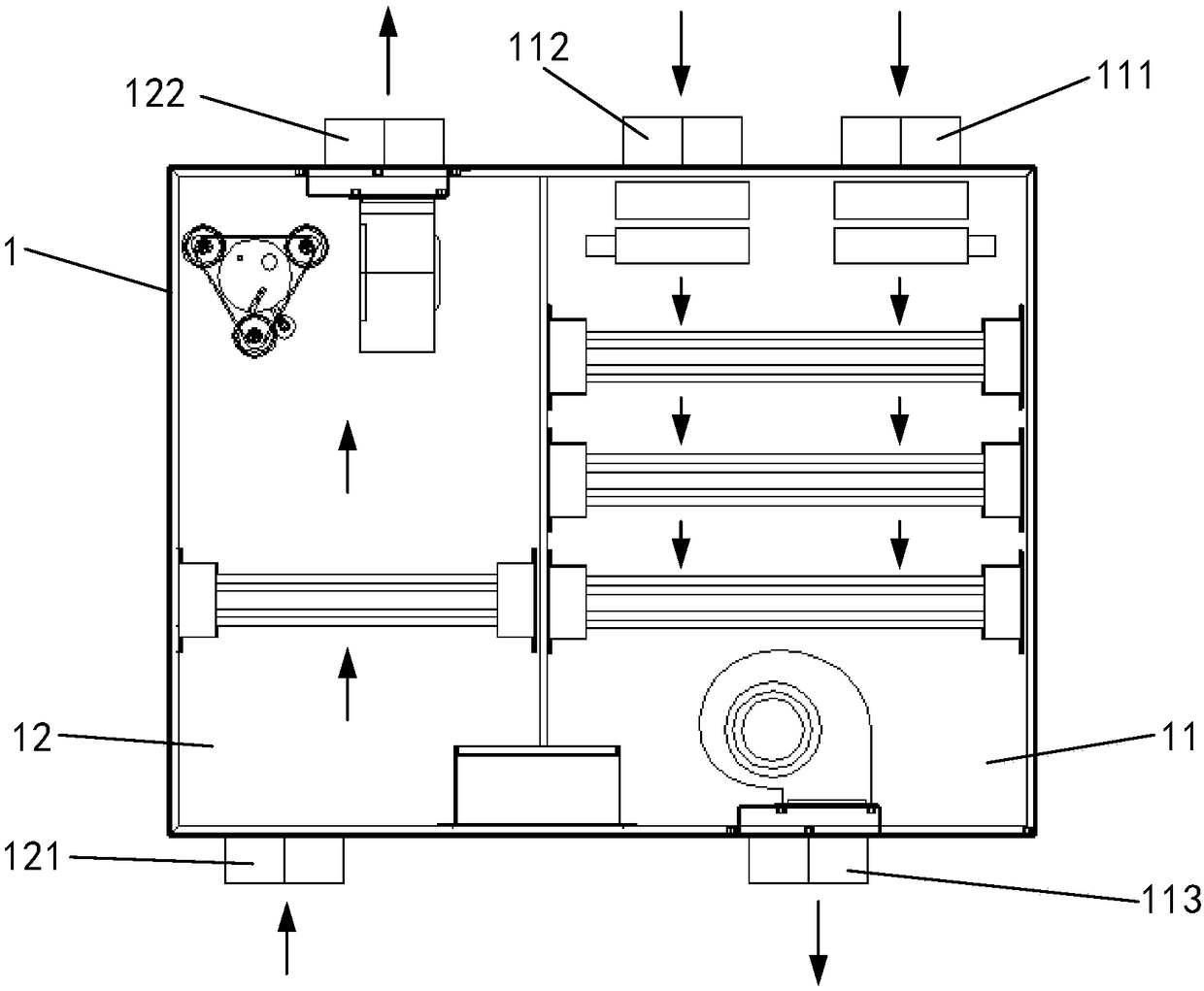 Fresh air dehumidifier